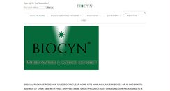 Desktop Screenshot of biocyn.com